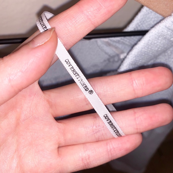 Coverstitched Light Blue Waffle Sweatshirt - Picture 4 of 7